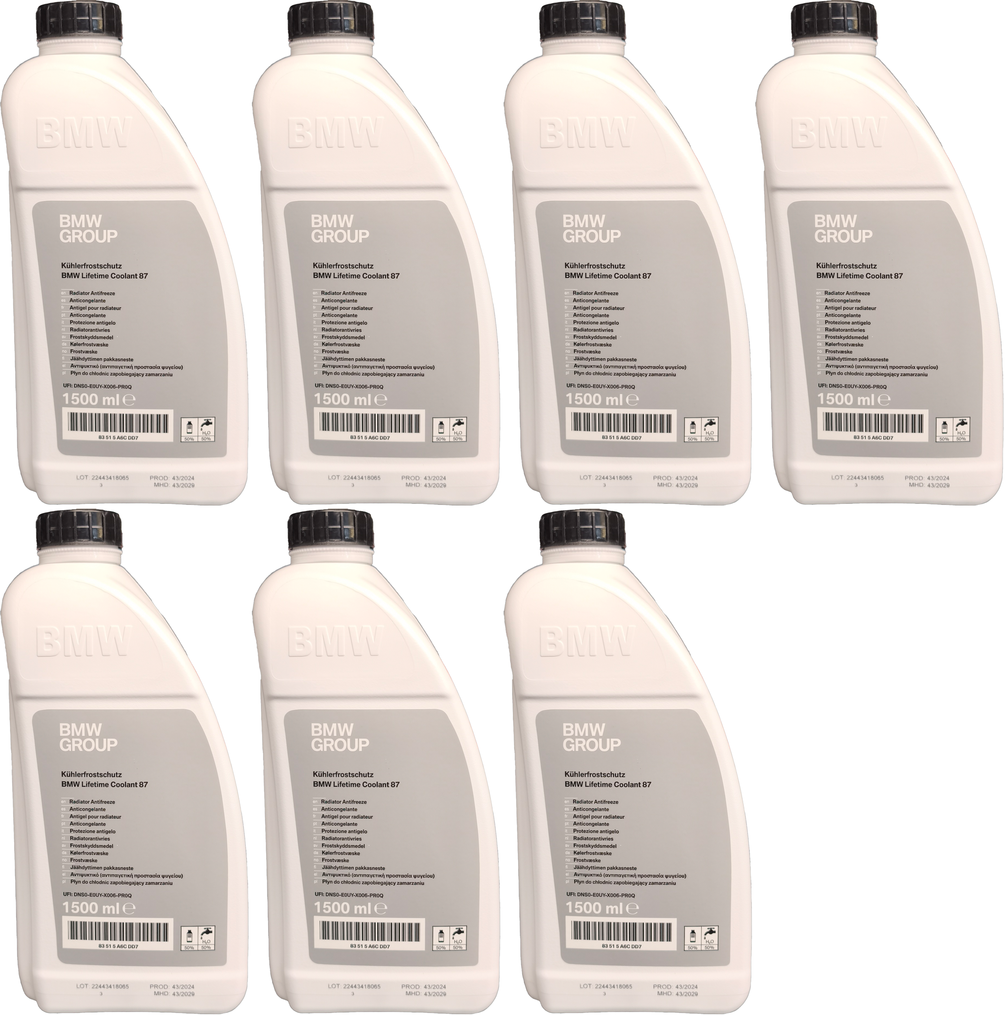 Original BMW Kühler-Gefrier- u Korrosionschutzmittel nitritfrei 7x1,5=10,5 Liter